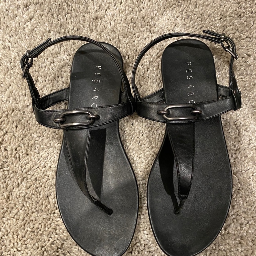 Pesaro sandals in black